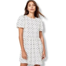 Loft Puff Sleeves Babydoll Dress