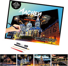 Scratch Art for Adults 4 Sheets A4 ,Family Creative DIY Painting Papers for Tra