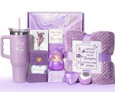 Birthday Gifts for Women Self Care Get Well 40 fluid ounces, Purple-Lavender