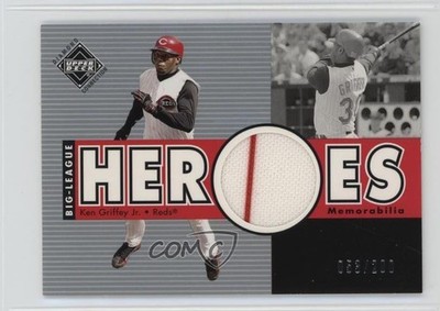 2002 Diamond Connection Big League Heroes Jerseys 53/200 Ken Griffey Jr HOF e6p