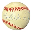 SELA WARD SIGNED OFFICIAL AMERICAN LEAGUE BASEBALL BECKETT B76832 CSI NEW YORK