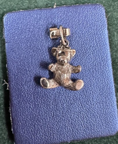 Sterling Silver Teddy Bear Charm Rembrandt 925 Stuffed animal toy RQC 8228 STER