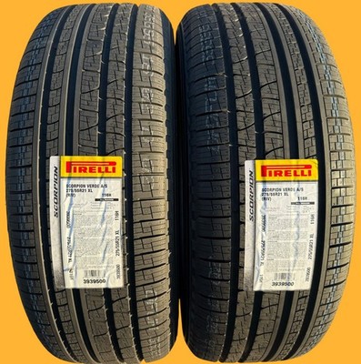 TWO BRAND NEW 275/55R21 116H Pirelli Scorpion Verde A/S All Season
