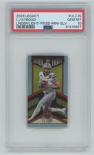 C.J. Stroud 2023 Panini Legacy Under the Lights Mini Silver POP 4! RC PSA 10