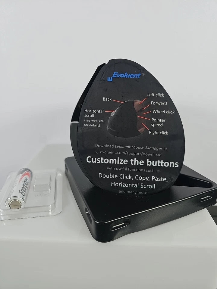 Evoluent VM4RM VerticalMouse 4 Right Hand Ergonomic Wireless BT Mouse  - Image 4 of 4