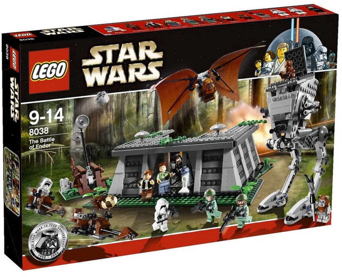 Lego The Battle of Endor 8038 Star Wars 77% Complete Set no Box 3 Minifigures