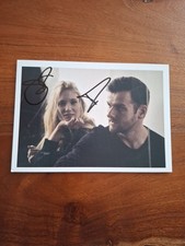 Karta z autografem gra z perłami szklanymi - niemiecki duet muzyczny