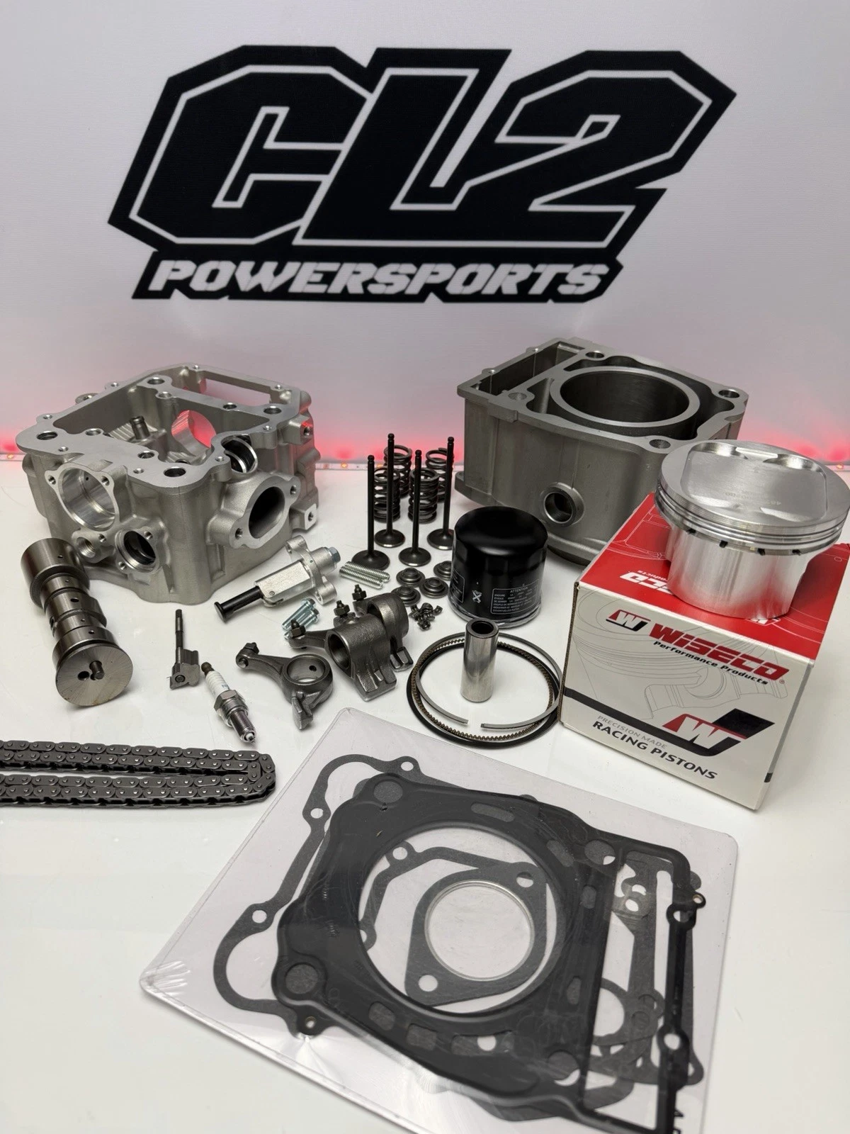 1998-2013 Polaris Ranger 500 Rebuild Kit- Cylinder / Wiseco Piston / Head / Cam