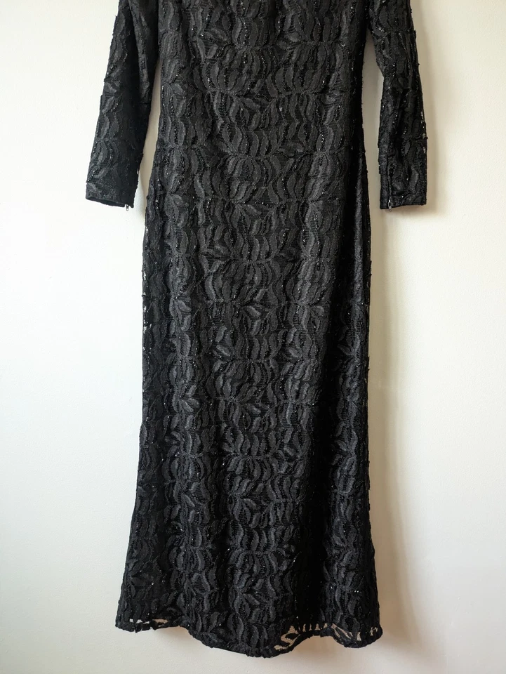 Bob Mackie Dress B'Zar Black Formal Beaded Gown - Image 4 of 4