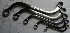 Snap-on 5pc Sae 12pt Sae Flank Drive S-shaped Box Wrench Set 516-78 Sbx605