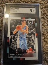 nikola jokic rookie card #43 graded 9 mnt mvp goat. rookie card picture