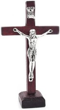 Wall and Table Wood Cross Crucifix, Crucifix Wall Cross Wooden Catholic Cross wi