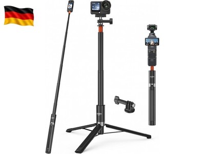 147cm Unsichtbarer Selfie Stick Stativ für Insta360 X5/X4/X3/Ace Pro 2/GO 3S, 