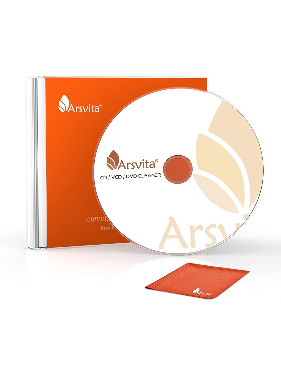 Arsvita CD Laser Lens Cleaner Disc Cleaning Set for CD/VCD/DVD