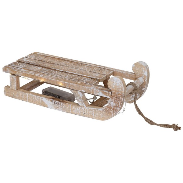 Led-Dekoschlitten Deko Schlitten Weihnachtsdeko Braun bestpriceparts 490005797-image