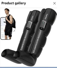 Air Compression  Leg Massager Boots for Circulation & Pain Relief Cordless (LG)