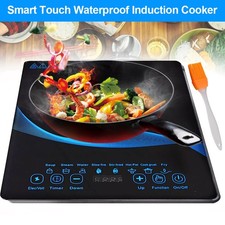 2200W Electric Induction Hob Portable Digital Touch Single Cooker Hot Plate Tool