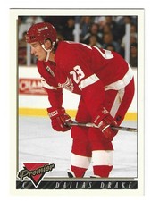 1993-94 Topps Premier - Dallas Drake #365 (RC) Detroit Red Wings
