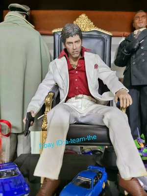 Blitzway Scarface Tony Montana 1/6 Figures In Chair White Deluxe