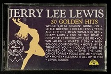 JERRY LEE LEWIS "20 Golden Hits"  Audio Cassette Tape SUN INTL SUC-5001-1983