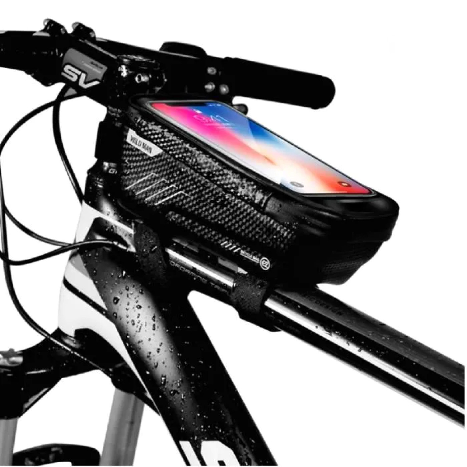 Sacoche Guidon Vélo Étanche pour Randonnée et Vélotaf Connecté