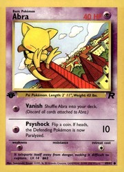 Abra 49/82 Team Rocket 1st Edition Common