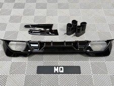 BMW 3ER G20 G21 GLANZ SCHWARZ HECKDIFFUSOR MIT QUAD AUSPUFF 2019-2022