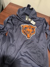 Outerstuff Youth BOYS Chicago Bears NFL Logo Fleece Hoodie New with Tags M,L, XL