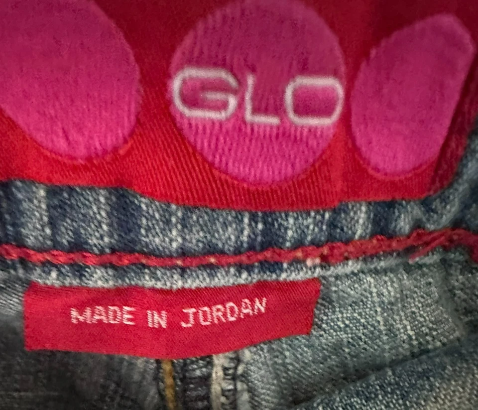 Glo джинсовые шорты Junior размер 9 синий повседневный середины подъема Jean шорты летний стиль - Изображение 3 из 4