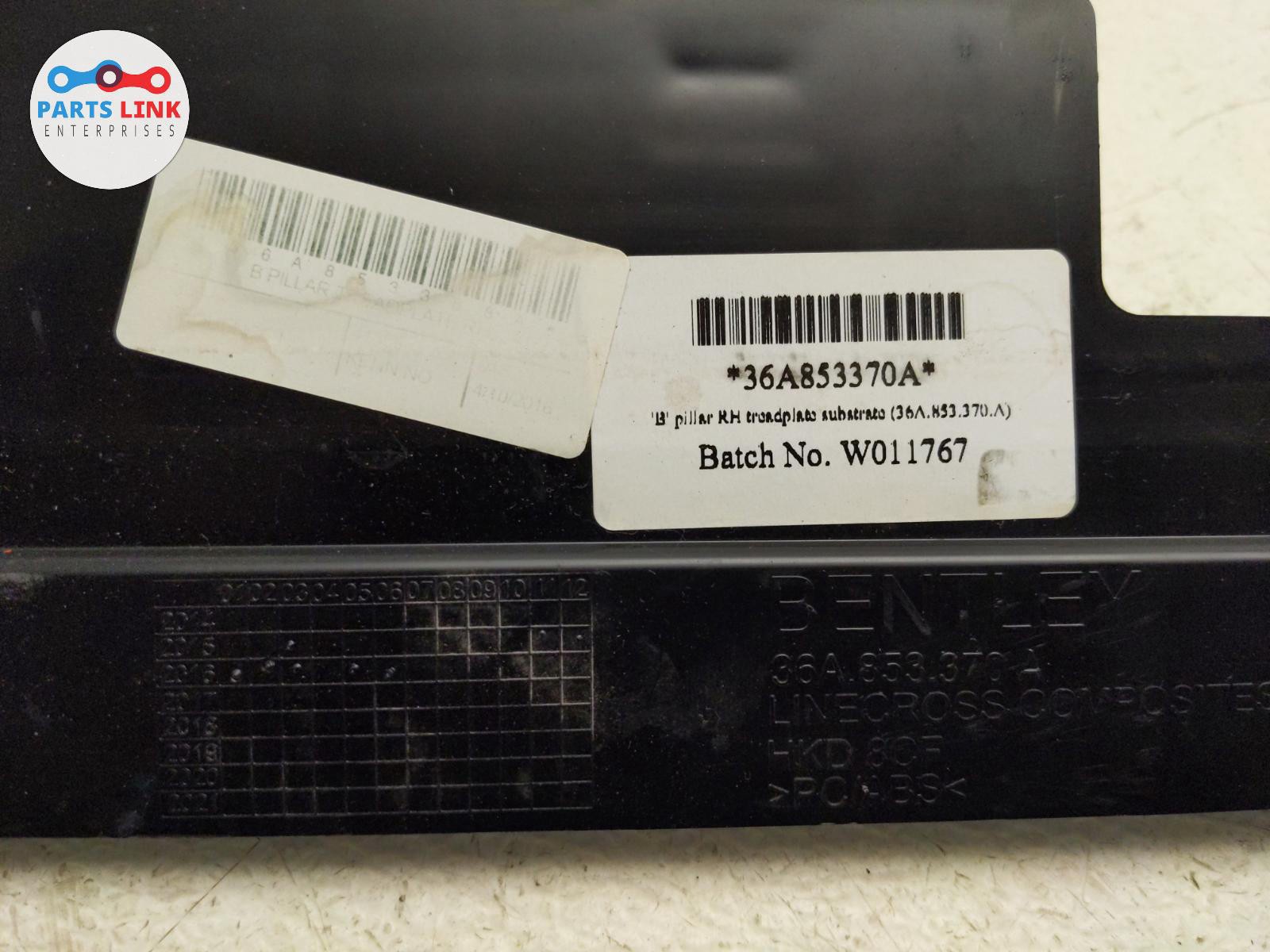 Bentley Bentayga 2016-2020 RIGHT+LOWER Pillar trim