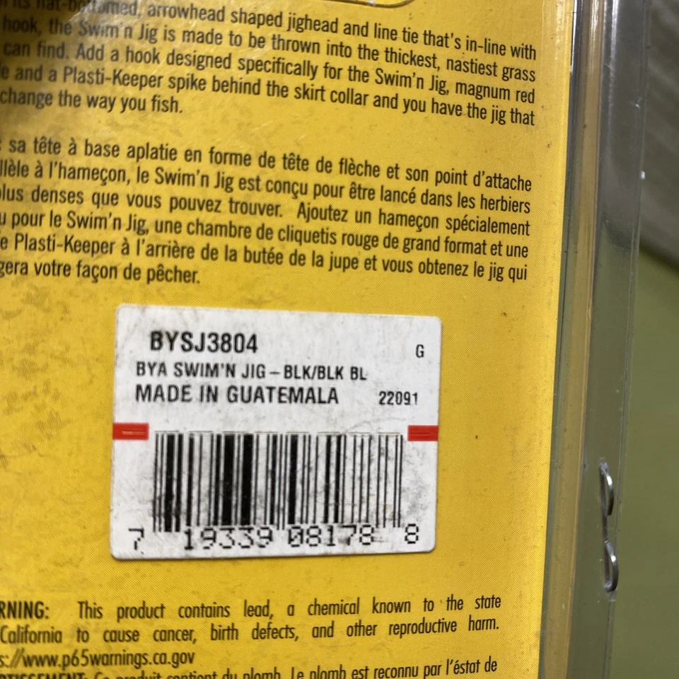 BOOYAH SWIM'N JIG 3/8 OZ negro azul  Foto 4 de 4
