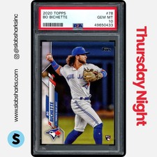 2020 TOPPS #78 BO BICHETTE RC ROOKIE PSA 10