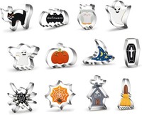 Ausstechformen Set 12 StüCk Edelstahl Halloween PläTzchen Ausstecher Party-Deko