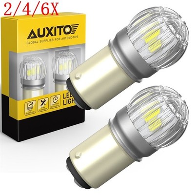 2/4/6X 6000K White 1157 Bay15d 6-SMD LED Car Truck Tail Brake Stop Light Bulb
