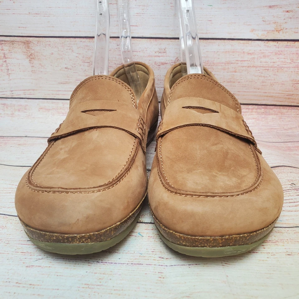 Zapatos mocasines Victoria Penny de cuero nobuck tostado talla 8,5 Stegmann para mujer Foto 3 de 4