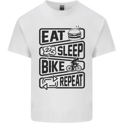 Fahrrad Eat Sleep Bike Repeat Lustig Fahrrad Kinder T-shirt