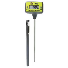 Test Products International 310C 4.9" Stem Digital Pocket Thermometer, -58