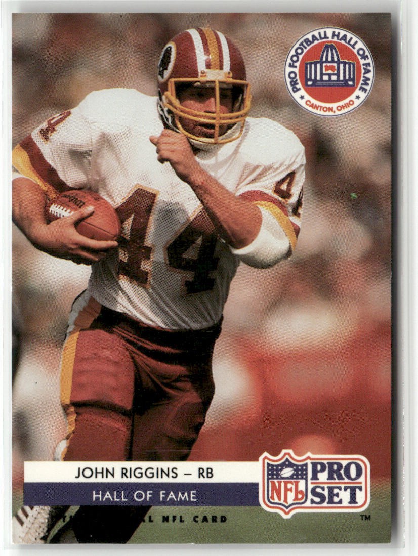 1992 PRO SET #SC4 JOHN RIGGINS HOF INDUCTEES WASHINGTON REDSKINS