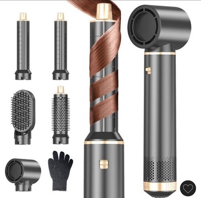 Blow Dryer Brush 5 in 1 Negative Ion Hair Dryer Brush Air Styler Curling Wrap