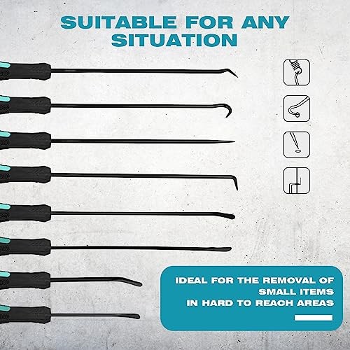 8PCS Pick and Hook Set, Pick Tool Set for Car Auto Oil Seal/O-Ring Seal Gasket 
