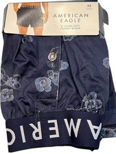 NWT AMERICAN EAGLE Ultra Soft Pocket Boxer Sz XS-M-L-XL Blue Floral 21
