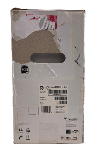 NEW - HP Deskjet 2624 All-in-One Wireless Instant Ink Printer, Copier, Scanner - Picture 3 of 6