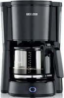 Kaffeemaschine Filter 10 Tassen 1000W Edelstahl Glas Schwarz-Matt KA 9554