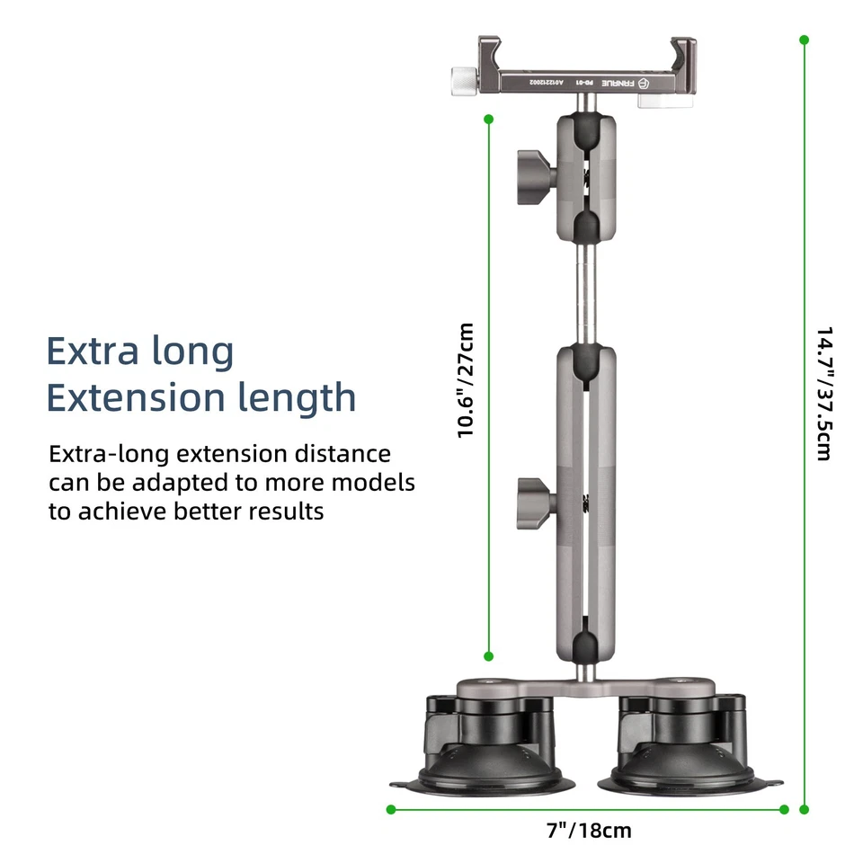 FANAUE Car Tablet Holder Suction Cup Mount for tablet Vehicle Windshields - Image 2 of 4