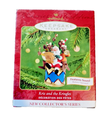 2001 Hallmark Keepsake Ornament Kris And The Kringles Jolly Jamboree Sound 