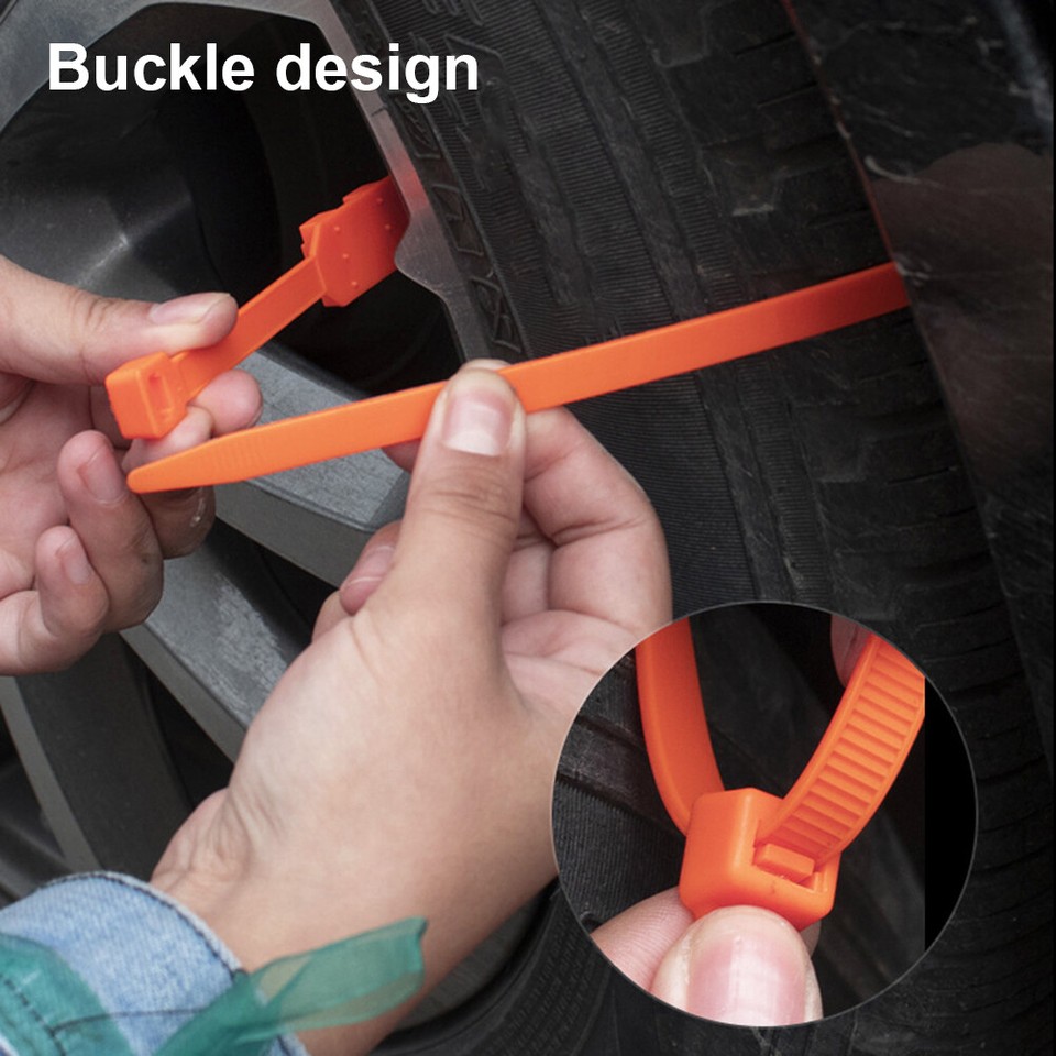 10Pcs Useful Car Tire Chains AntiSlip Car Winter Tyres Wheels Snow