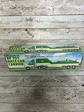 1993 BP TOY RACE CAR CARRIER TRUCK TRAILER-LIMITED EDITION SERIES With box
