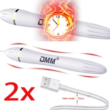 2x Electric 38℃ DMM USB Pad Heating Heater Keep Warmer Rod Stick Indicator Tool