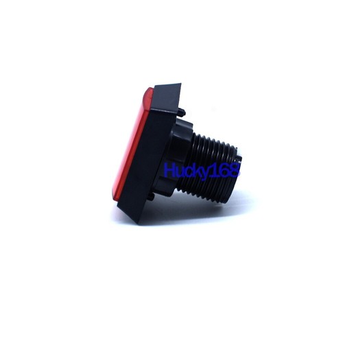 25 Cent Push for Credit Arcade LED Button Push Red Rectangle DIY Machine 12V New - Picture 2 of 10