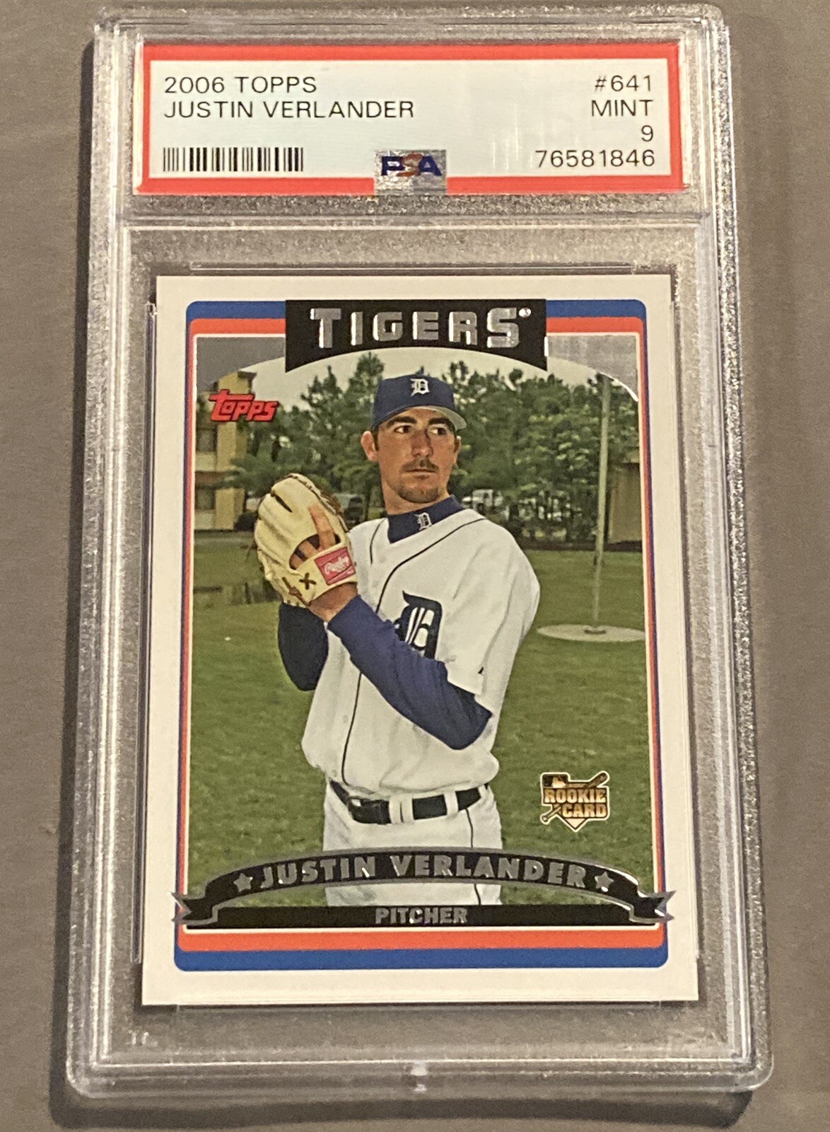 2006 Topps Justin Verlander ROOKIE RC #641 PSA 9 MINT Tigers Astros